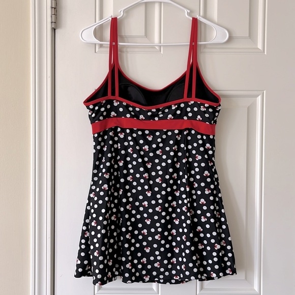 Disney Parks swimsuit women’s large L polka dot Minnie one piece - Picture 3 of 6